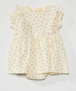 Robe body à volants - Blanc