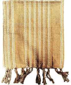 fouta imprimé rayures 'DESERT CHIK' 'TODAY' - Jaune
