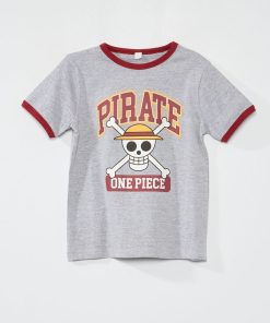 T-shirt 'One Piece' en maille jersey - gris chiné