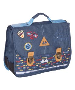 CARTABLE 38 CM POIDS PLUME VROUM - Bleu marine