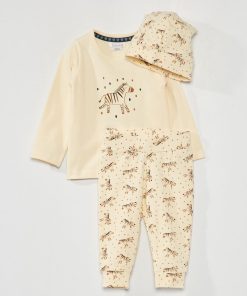 Ensemble sweat + jogging ,+ bonnet - Ecru