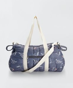 Sac à langer + attache poussette - Gris/bleu