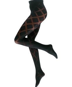 Collant fantaisie opaque 50 deniers Cardiff - Noir
