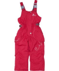 Salopette de ski fille FOMBLUX - Rose framboise