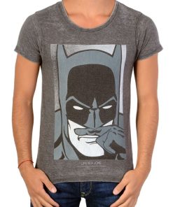Tee Shirt Manches Courtes Little Eleven Paris Batman SS Devoured Black - Noir
