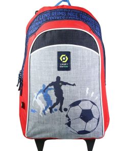 BAGTROTTER Sac à dos à roulettes Ligue 1 Uber Eats Football Gris - Gris