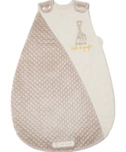 Gigoteuse naissance hiver matelassée brodée Sophie la Girafe Paris - Beige