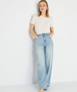 Jean wide leg - L34 - Triple stone