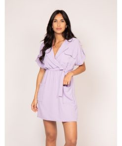 Robe courte IJOLY - Violet clair