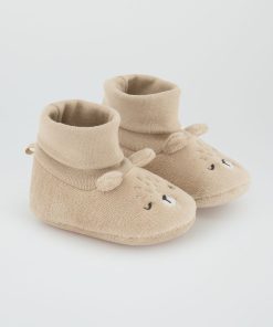 Chaussons 'Ours' - Beige