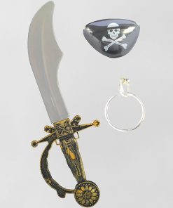 Epée de pirate + cache œil - noir