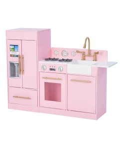 Teamson Kids - Cuisine enfant dînette machine à glace frigo Rose (2 pièces) TD-12302P - N/A