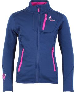 Blouson polarshell fille FAYNUR - Bleu marine