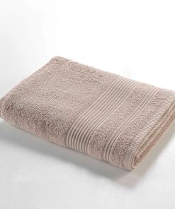 Serviette ou drap de douche Tendresse - Gris taupe