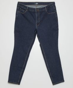 Jean slim taille haute - L28 - Bleu
