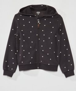 Sweat zippé à capuche - Gris