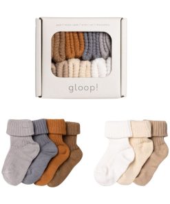 Lot de 7 paires chaussettes ocre (0-3 mois) - Marron
