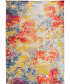 Tapis salon 200x280 JONA 1 Multicolore OEKO TEX idéal pour Salon - Multicolore
