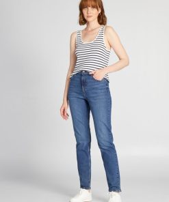Jean regular taille haute - 28L - Stone