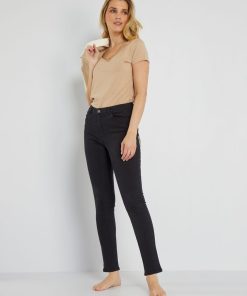 Jean skinny push-up longueur US28 - Noir