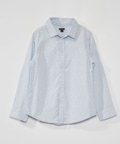 Chemise en popeline - Bleu ciel