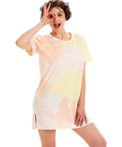 Big tee en coton bio WOODSTOCK - Camille Cerf & Pomm'Poire - Rose