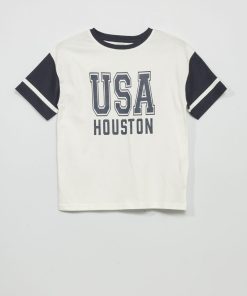 T-shirt imprimé 'USA' 'Houston' - W_SNOWFR