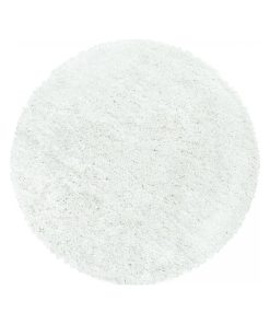 Tapis shaggy 240x340 SHAGGY FLU Blanc OEKO TEX idéal pour Salle à manger - Blanc