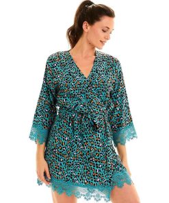 Kimono Féline - Pomm'Poire - Bleu