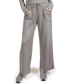 Pantalon large Femme Gris chiné - Gris