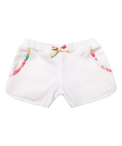 Short molletonné  LOLITA - 'LA FAUTE A VOLTAIRE' - Blanc Rose Bleu