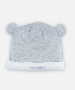 Bonnet naissance jersey Bio chiné - Gris
