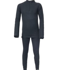 Trespass Unite360 - Ensemble de T-shirt et pantalon thermique unisexe - Noir