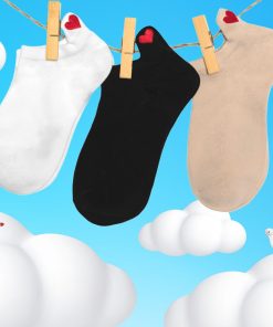 Coffret Chaussettes Languette Amour (Lot x3)- Sockup- 35-42 - Multicolore