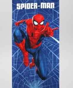 Drap de plage 'Spiderman' - bleu/rouge