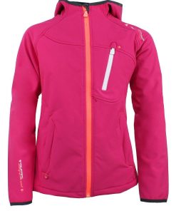 Blouson softshell fille FANSO - Rose fushia