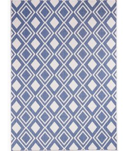 Tapis exterieur 60x110 AF DAMLOS REVERSIBLE Bleu fabriqué en Europe Exclusivité idéal pour l'entrée - Bleu