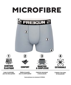 Lot de 4 Boxers garçon Cyber Punk Freegun - Bleu