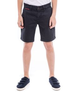 Bermuda chino slim BERKLEY BOY - Bleu marine