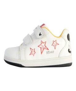 Basket Cuir Geox Enfant New Flick - Blanc