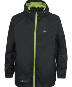 Trespass Qikpac - Veste imperméable repliable unisexe - Noir