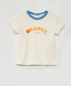 T-shirt col rond manches courtes - Blanc