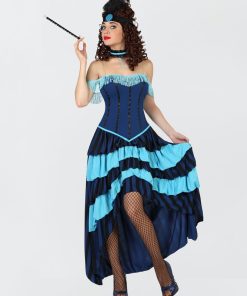Robe de cabaret - Déguisement - bleu