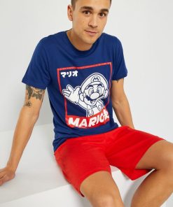 Ensemble pyjama 'Super Mario' - bleu/rouge