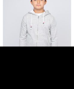 Sweat zippé capuche WAMURAN-J - Gris