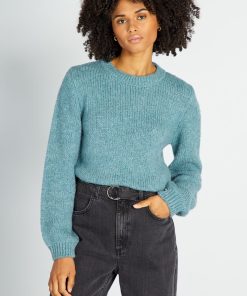 Pull en grosse maille 'JDY' - Bleu
