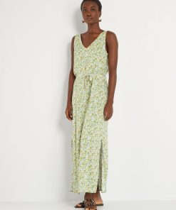 Robe chemise avec ceinture à nouer 'JDY' - Vert