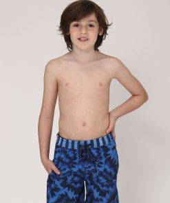 Short de bain garcon Short Acqua Oceano Inf Upf50+ ANTI UV - UV Line - Bleu marine