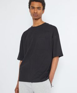 T-shirt oversize en jersey - noir