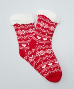 Chaussons chaussettes - Rouge